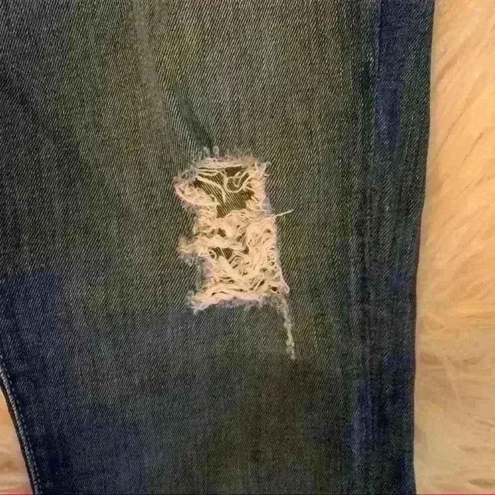 Current/Elliott The Stiletto 80s Distressed Mid Rise Jeans Womens 28 Medium Wash - Picture 5 of 13